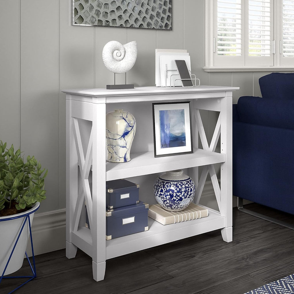 2 Shelf Bookcase in Pure White Oak A1229