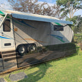 8' X 12' Black Mesh RV Awning Sun Shade Screen V66815