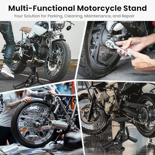 Heavy Duty Steel Hydraulic Motorcycle Jack Lift Stand 400 lbs Capacity Q92898