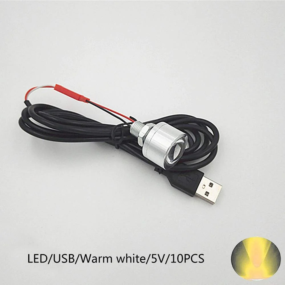 10 PCS Warm White 5V LED Light Source T11216