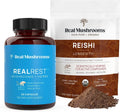 60ct Capsules and Reishi Mushroom Powder Vegan Non-GMO Mushroom Supplement X898