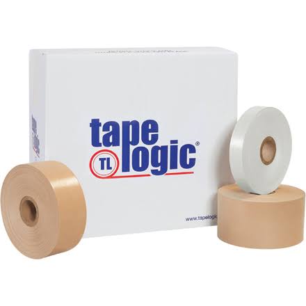 Water Activated Tape 3" x 600' White 10/Case J314601