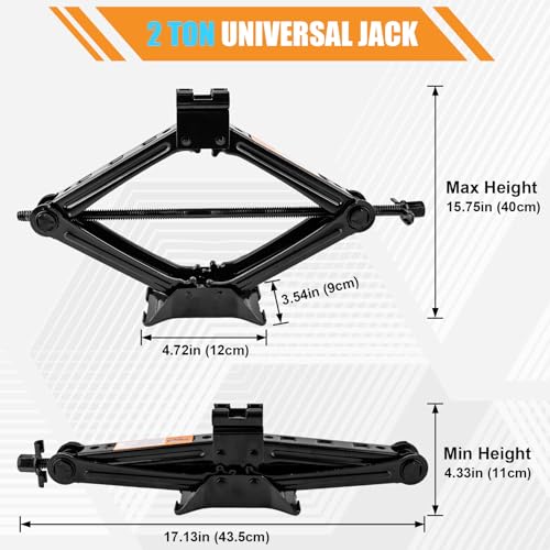 2 Ton Scissor Jack Kit with Lug Wrench M82049