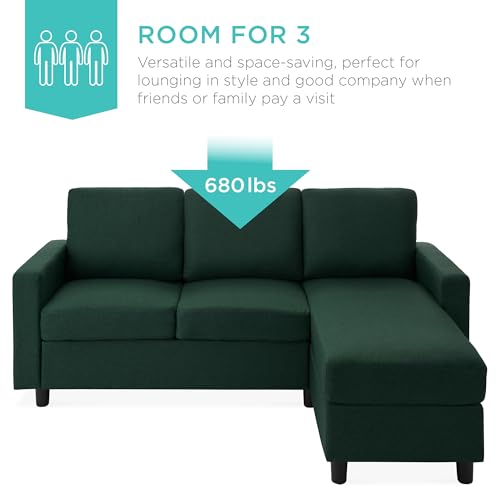 Beige Upholstered Sectional Sofa with Chaise Q113