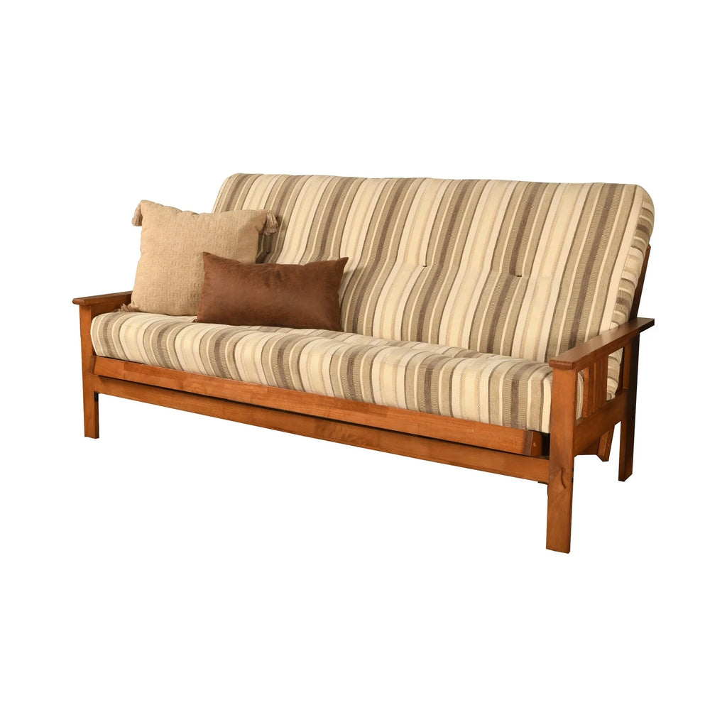 Wood Futon with Gray Mattress R696164