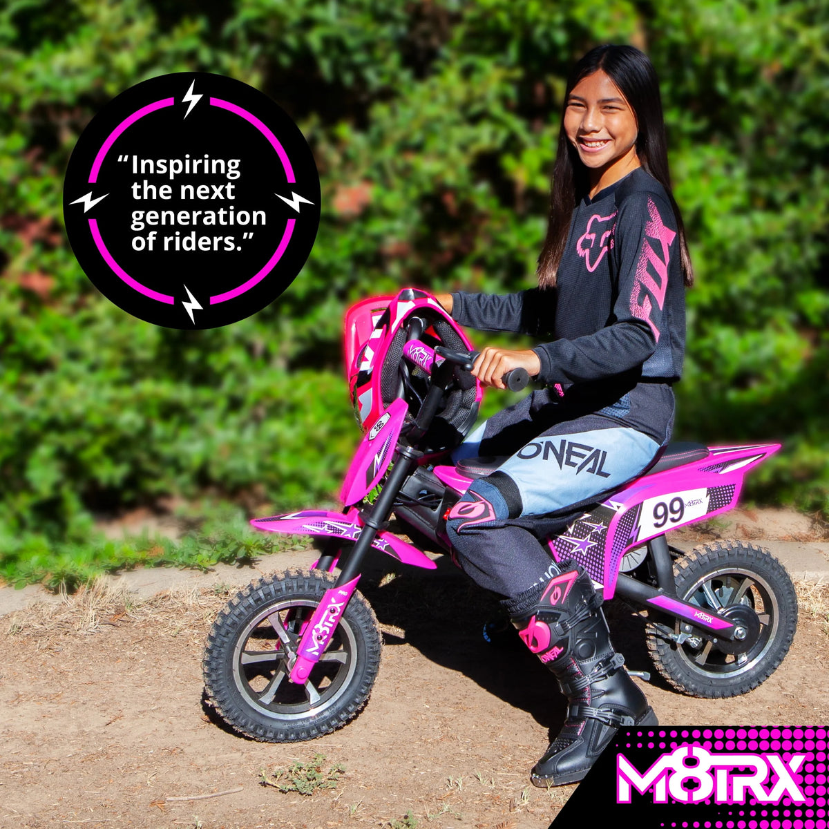Pink 24V Electric Dirt Bike X181921