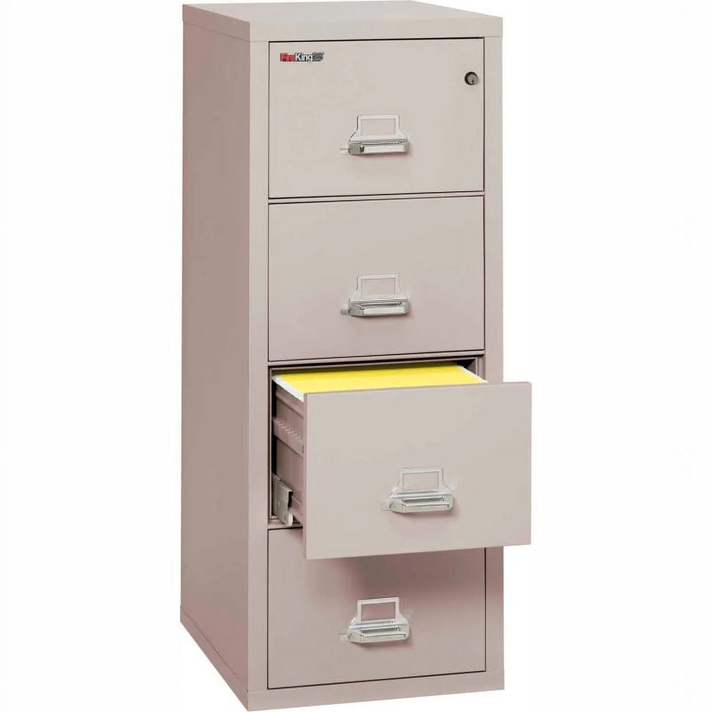 25" Vertical 4-Drawer Letter-Size Fireproof File Cabinet R1272