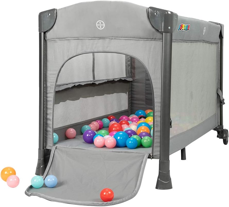3 in 1 Baby Bedside Sleeper with Mattress and Carry Bag Y42878