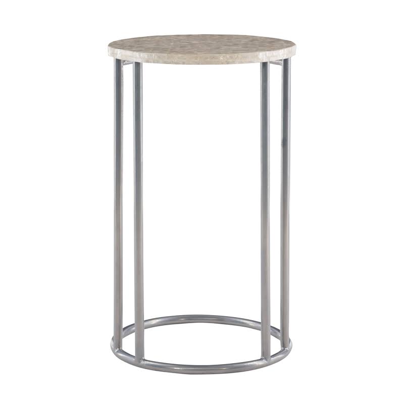 Silver Metal Accent C Table G196981