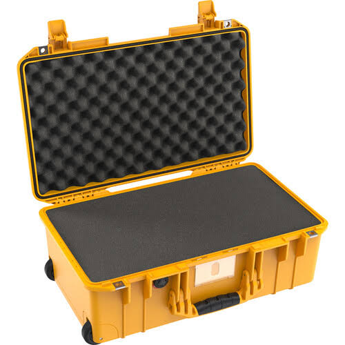 Yellow Wheeled Carry-On Hard Case with Foam Insert A1183
