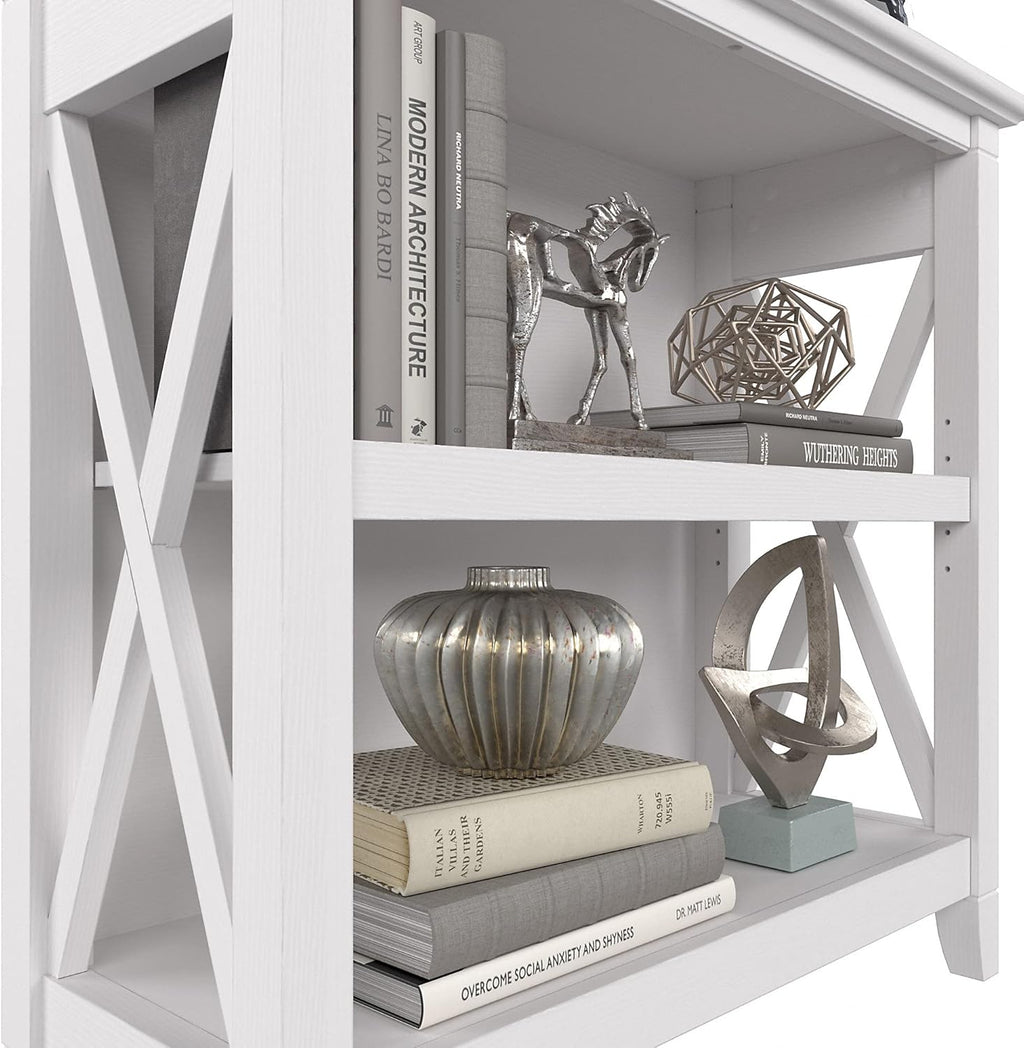 2 Shelf Bookcase in Pure White Oak A1229
