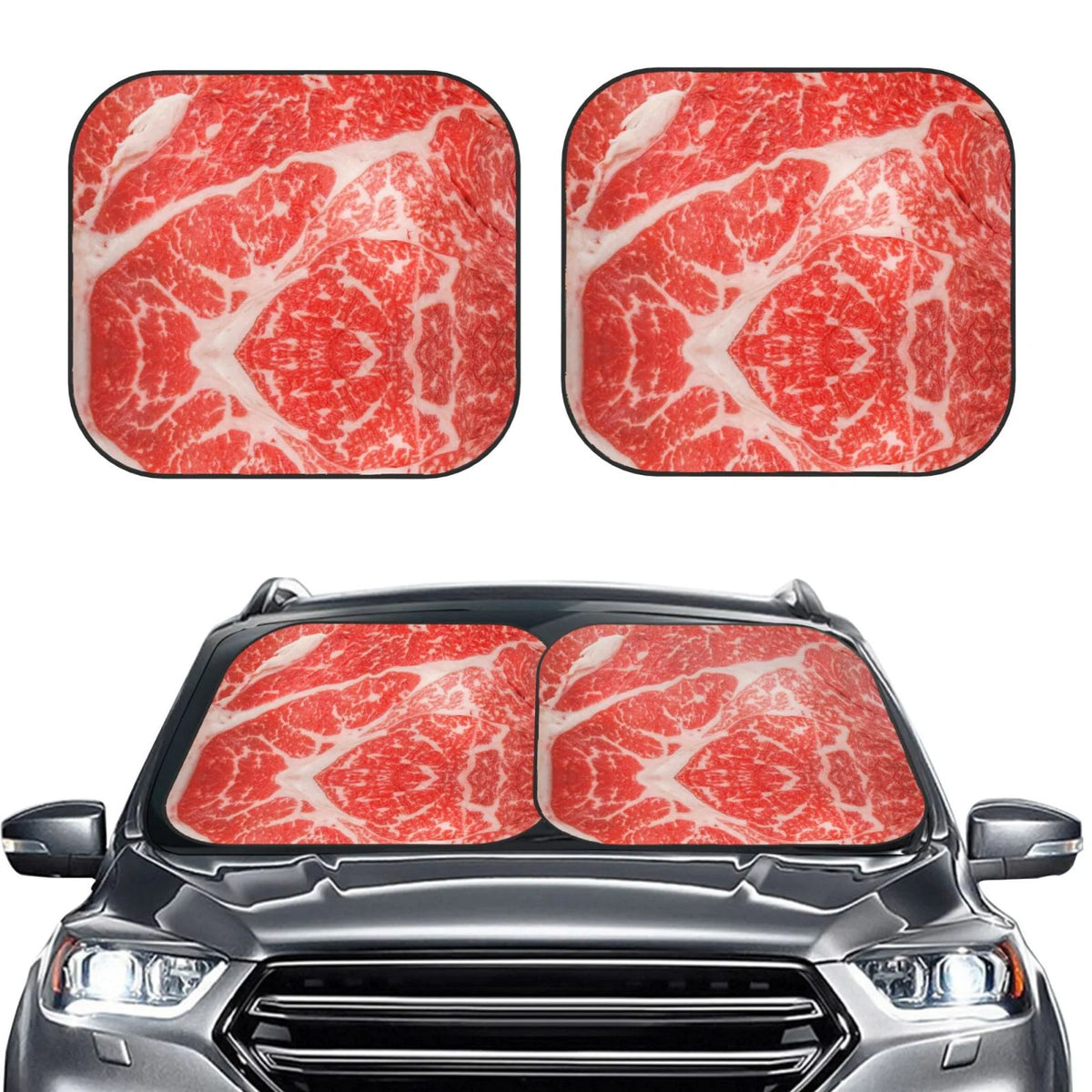 2 Pack Foldable Car Front Window Sun Visor Protector J456599