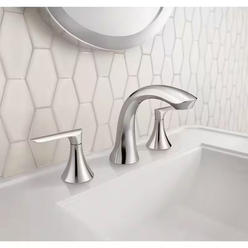 8 in. Widespread 2-Handle Bathroom Faucet in Chrome F369