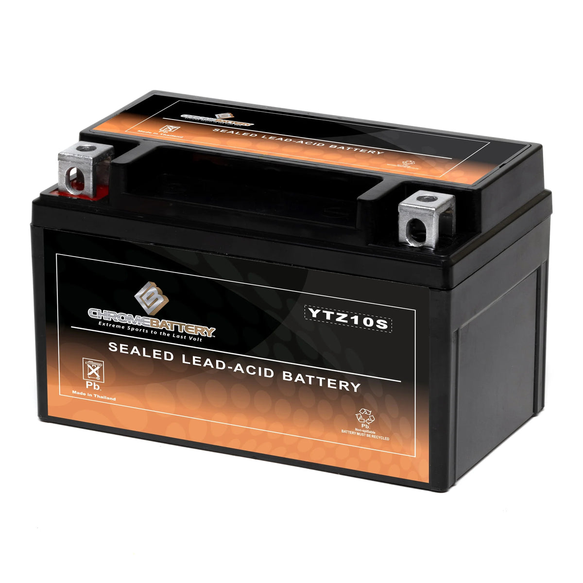12 Volts 8.6 Ah 190 Cca Motorcycle Battery O764530