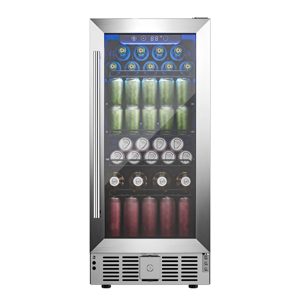 15 Beverage Cooler 32 Bottle Wine Fridge Glass Door F136653