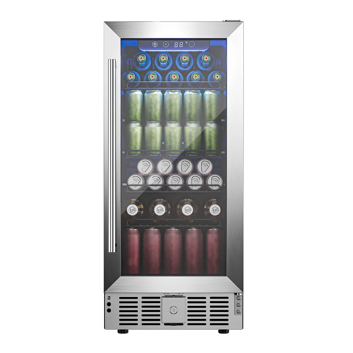 15 Beverage Cooler 32 Bottle Wine Fridge Glass Door F136653