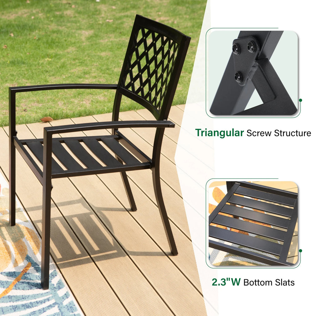 8-Piece Outdoor Dining Set with Beige Umbrella H775362