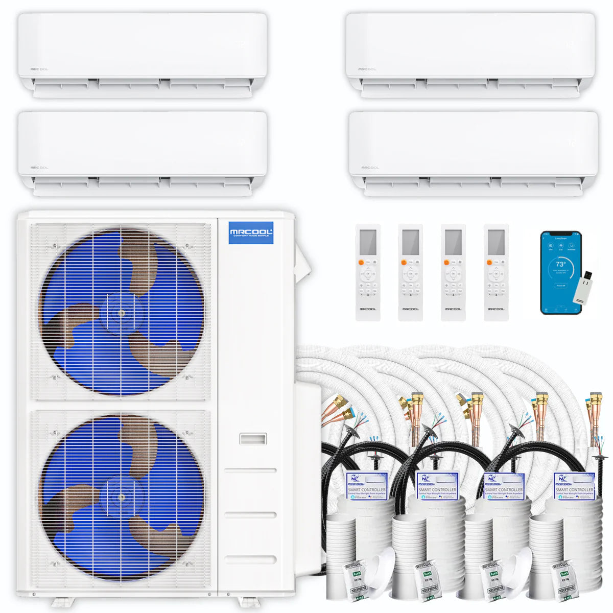 42,000 BTU 4 Zone Ductless Air Conditioner and Heat Pump H332763