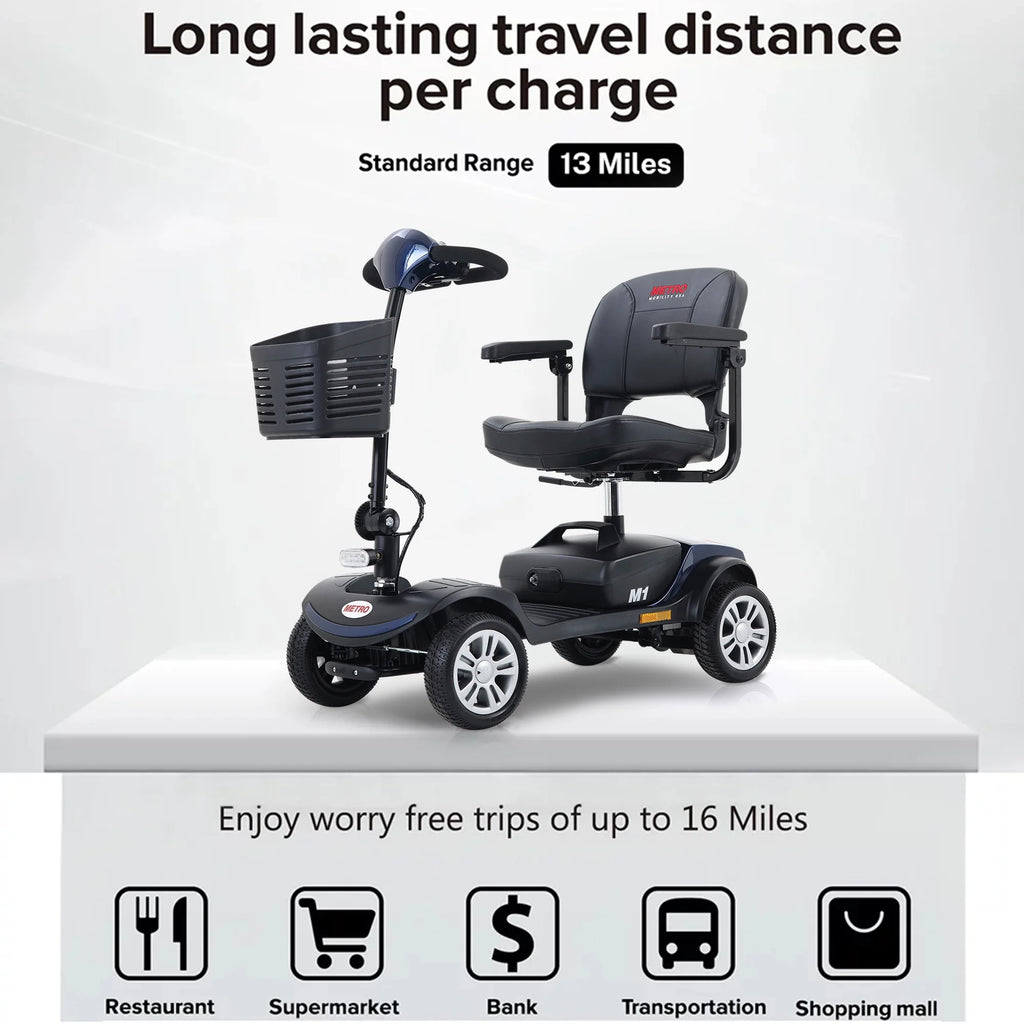 Blue 4 Wheel Mobility Scooter R4709