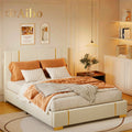 Queen Size Fabric Upholstered Bed Frame Z243606