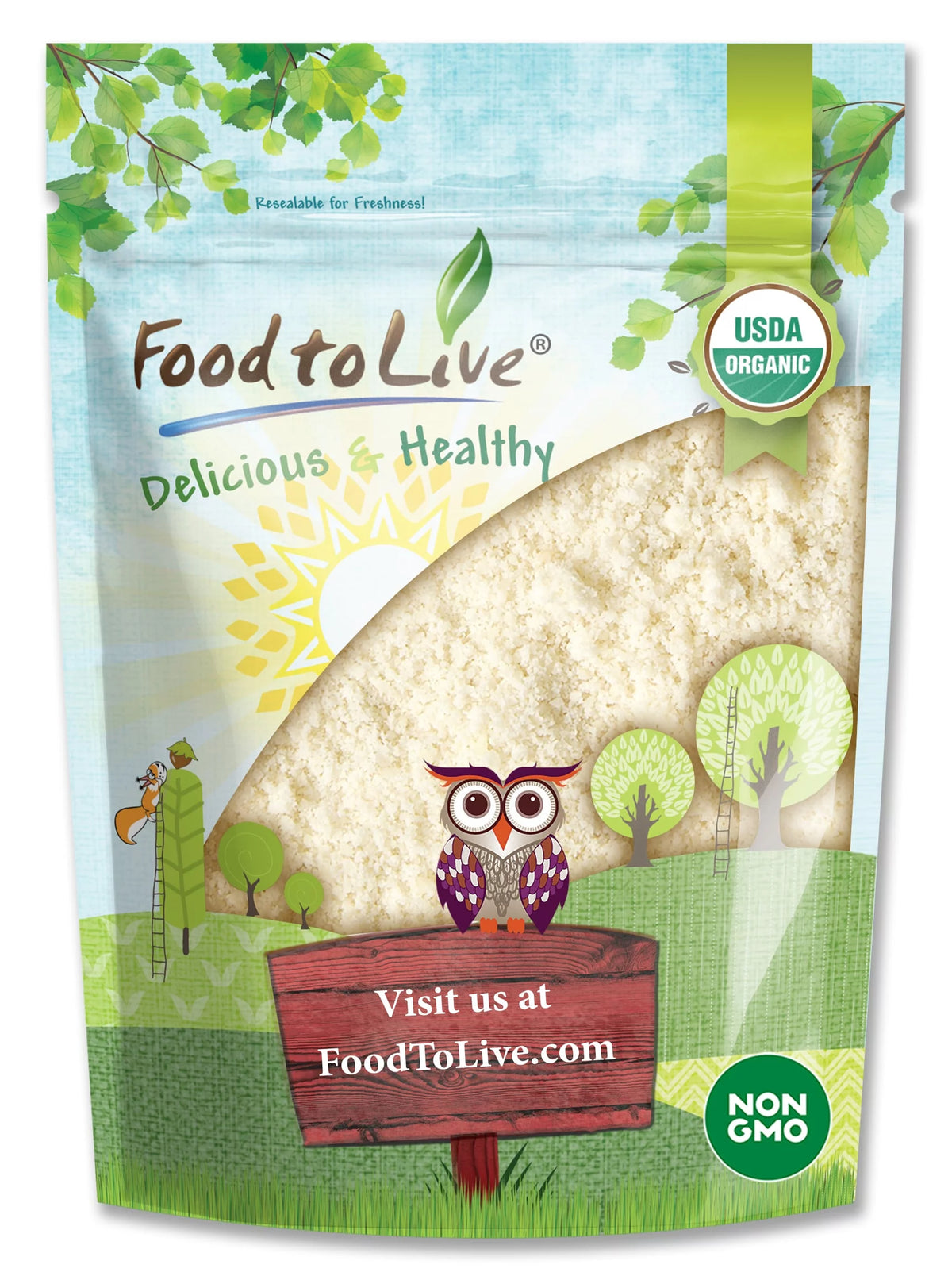 Organic Blanched Almond Flour, 4 Pounds M663805