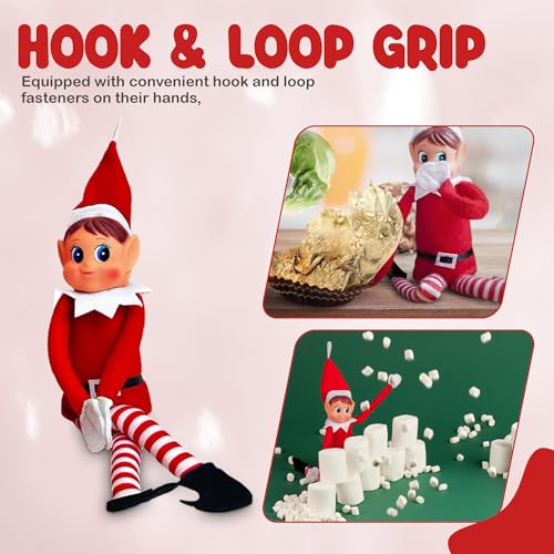 12 Inch Boy & Girl Christmas Elf Figures F668506