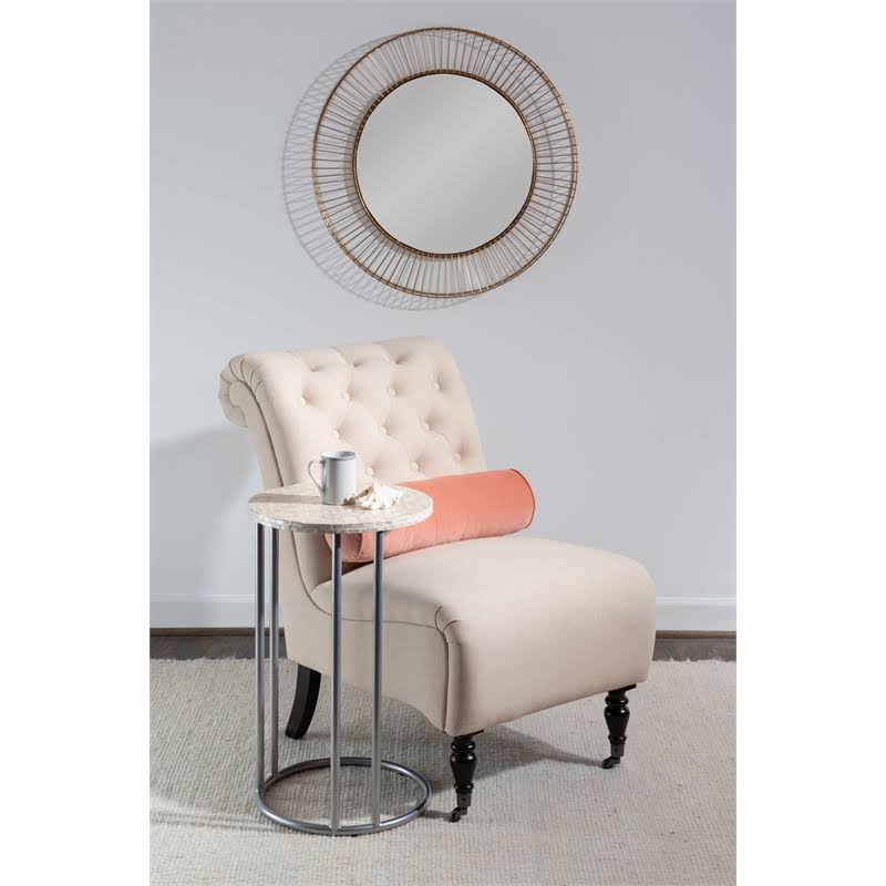 Silver Metal Accent C Table G196981