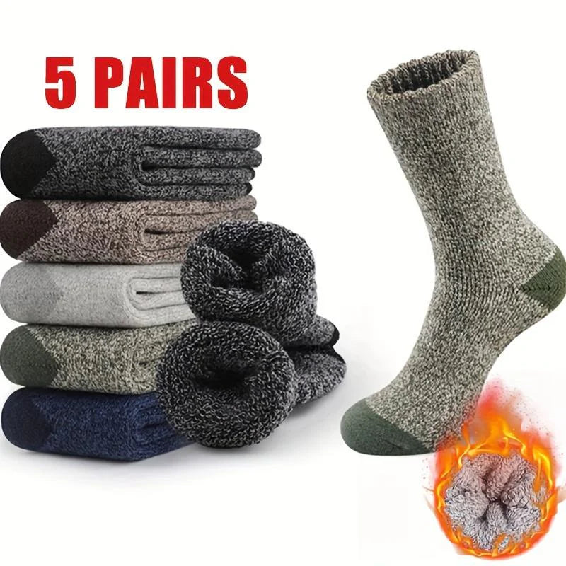 5 Pairs Thickened Warm Winter Socks B843