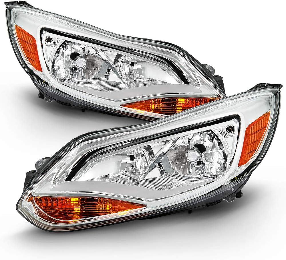 Ford Focus Chrome Housing Headlights Assembly V1555