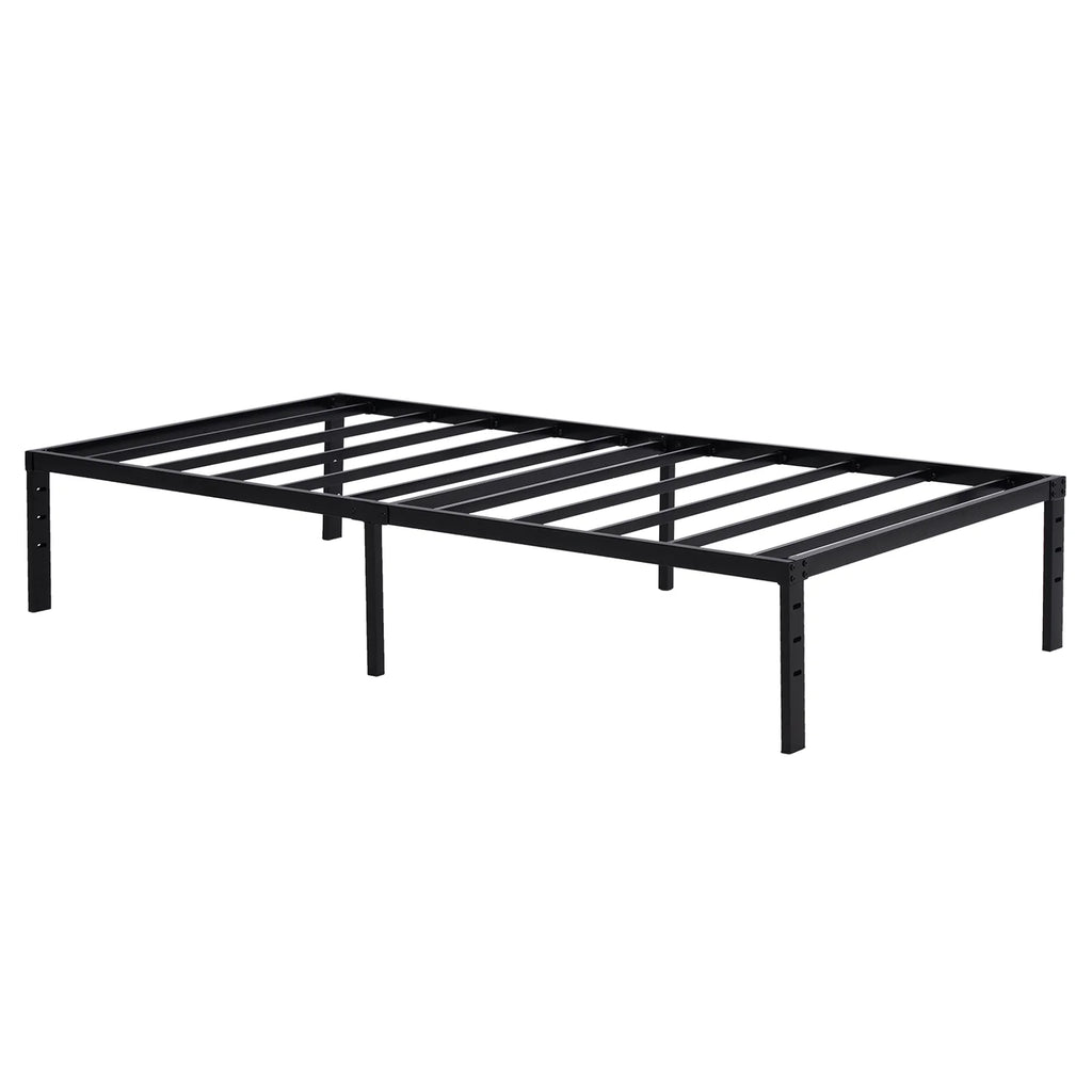Twin Size Black Metal Platform Bed Z1216