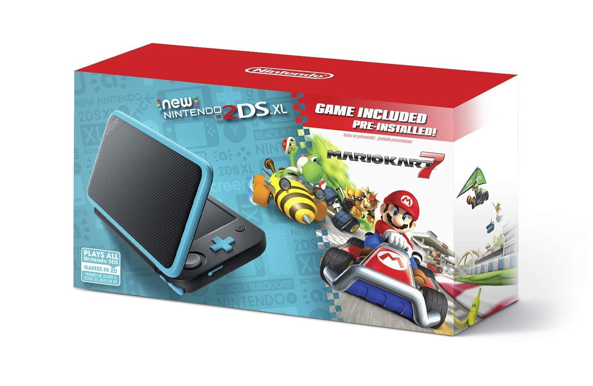 Black Turquoise Nintendo 2DS XL Q14088