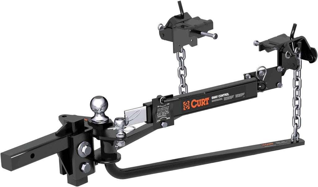 Round Bar Weight Distribution Hitch with Sway Control, 10K, 2-in Shank V899