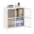 White 2 Door Steel Storage Cabinet I4278