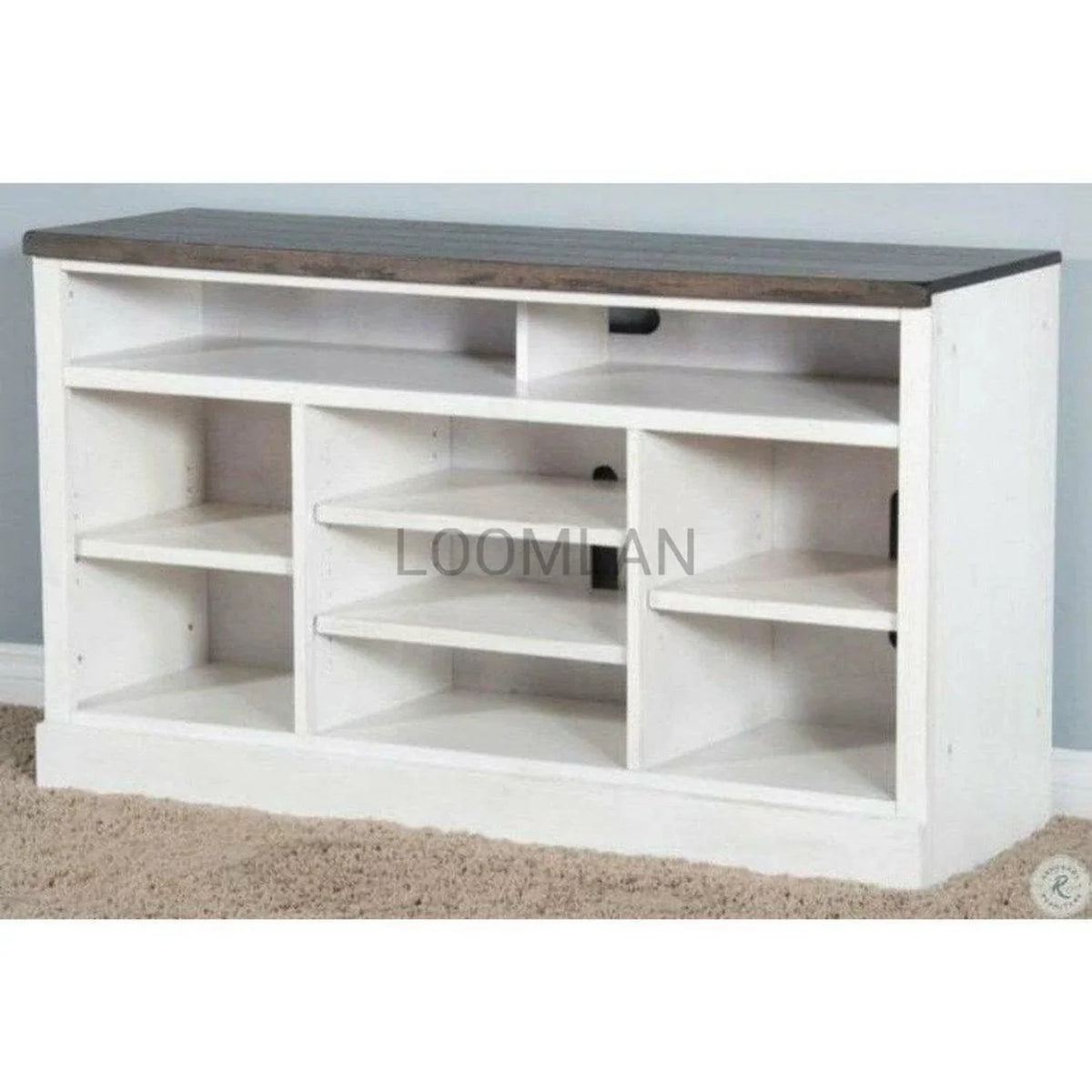 Black TV Console Shelving Media Unit T47441