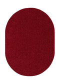 Burgundy 5' x 7' Oval Area Rugs D245378