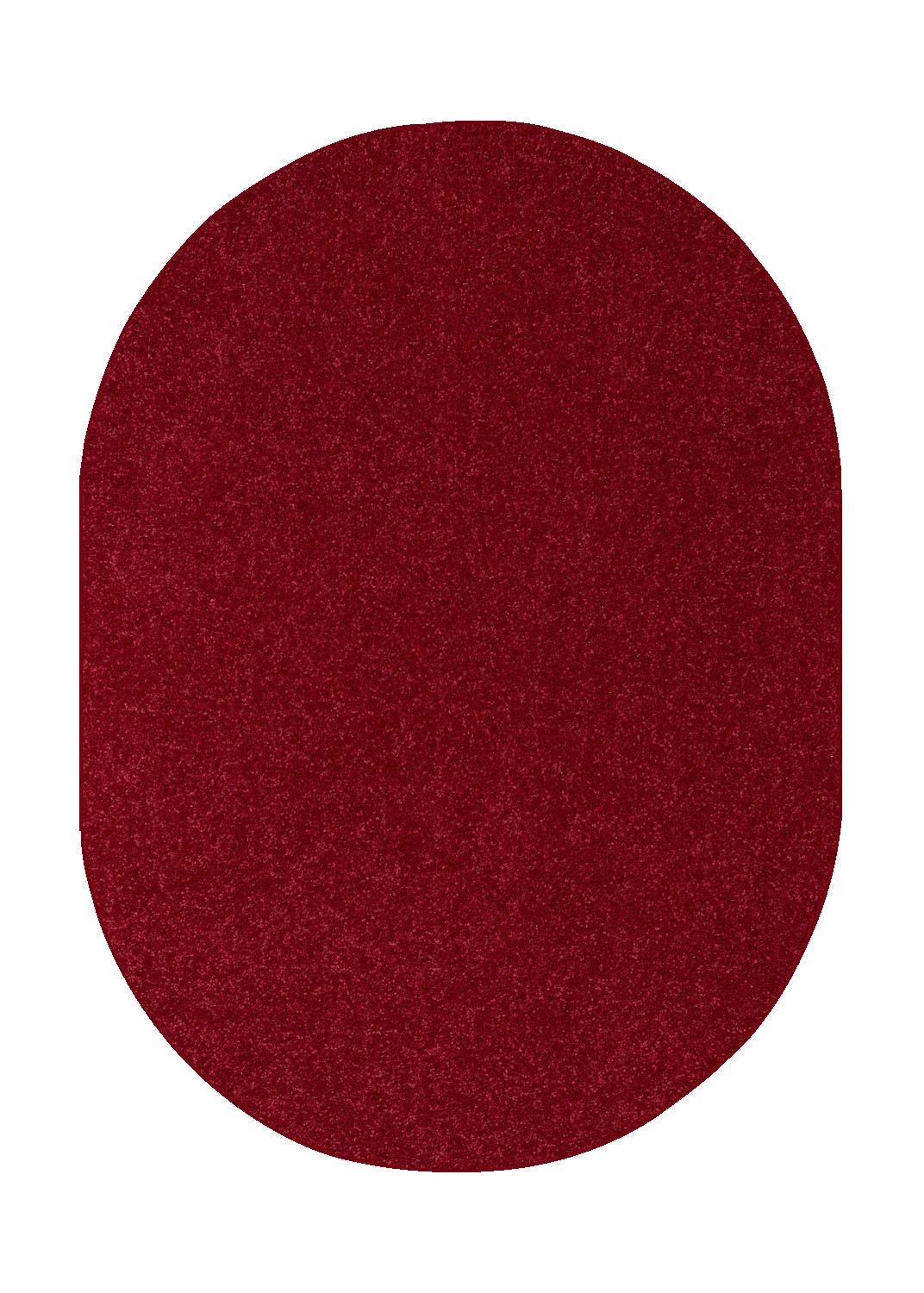 Burgundy 5' x 7' Oval Area Rugs D245378