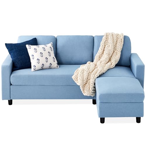 Beige Upholstered Sectional Sofa with Chaise Q113