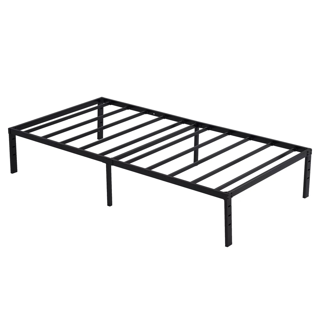 Twin Size Black Metal Platform Bed Z1216
