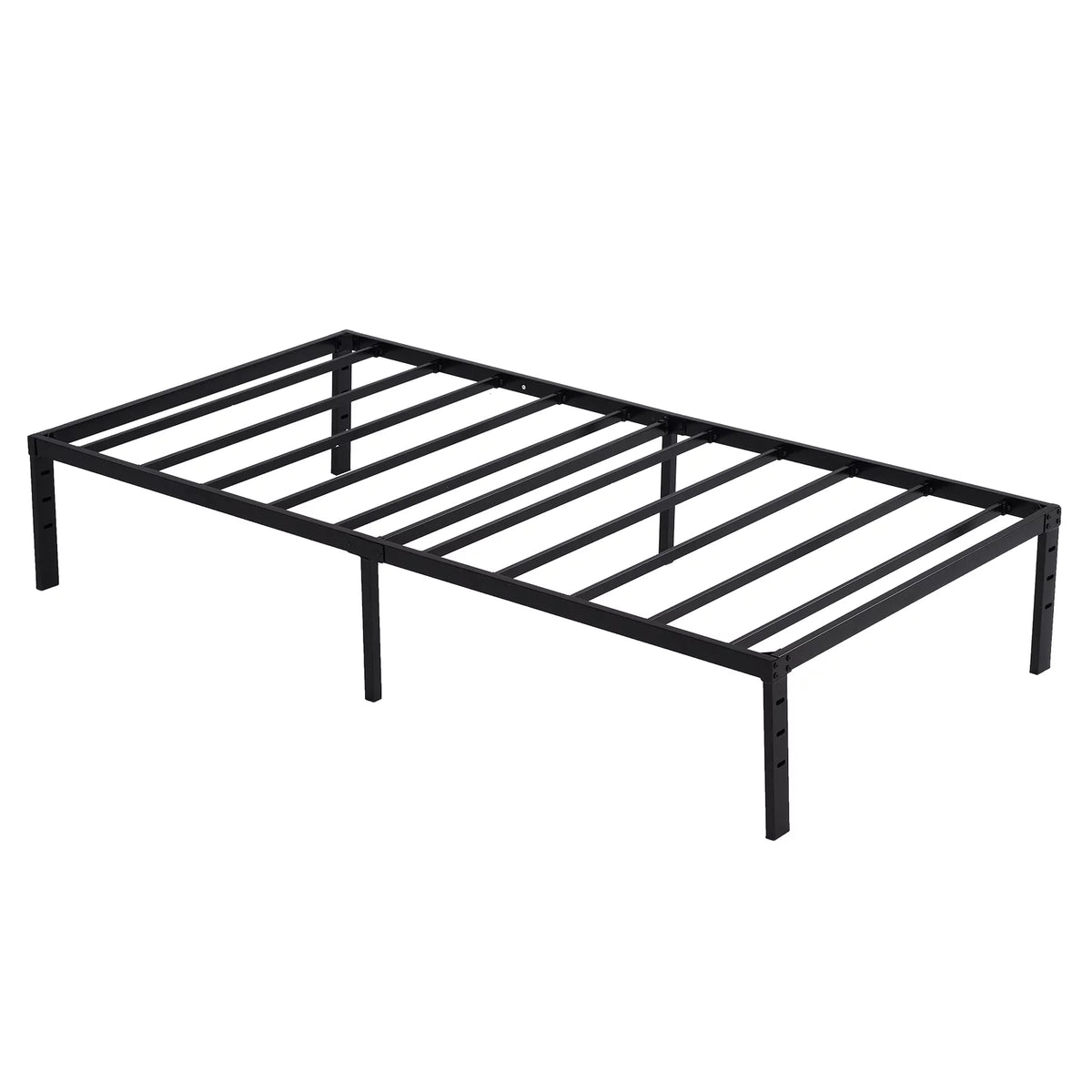 Twin Size Black Metal Platform Bed Z1216