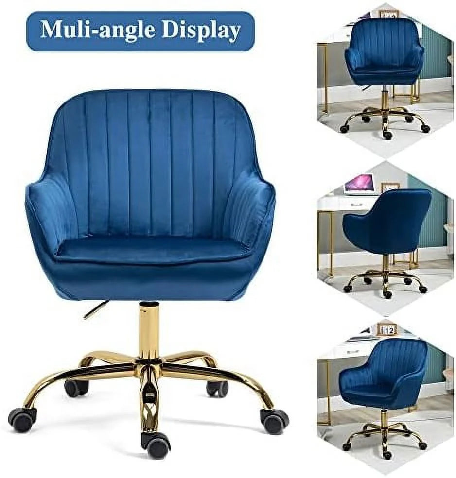 Swivel Chair with Wheels Adjustable Height Home Office Chair V64476