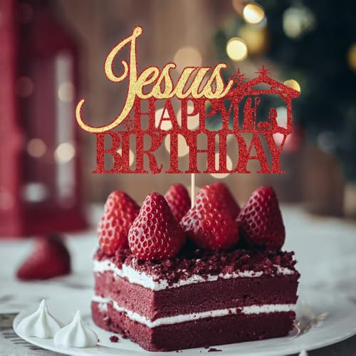 Christmas Cake Toppers 10Pcs Golden Acrylic Q453565