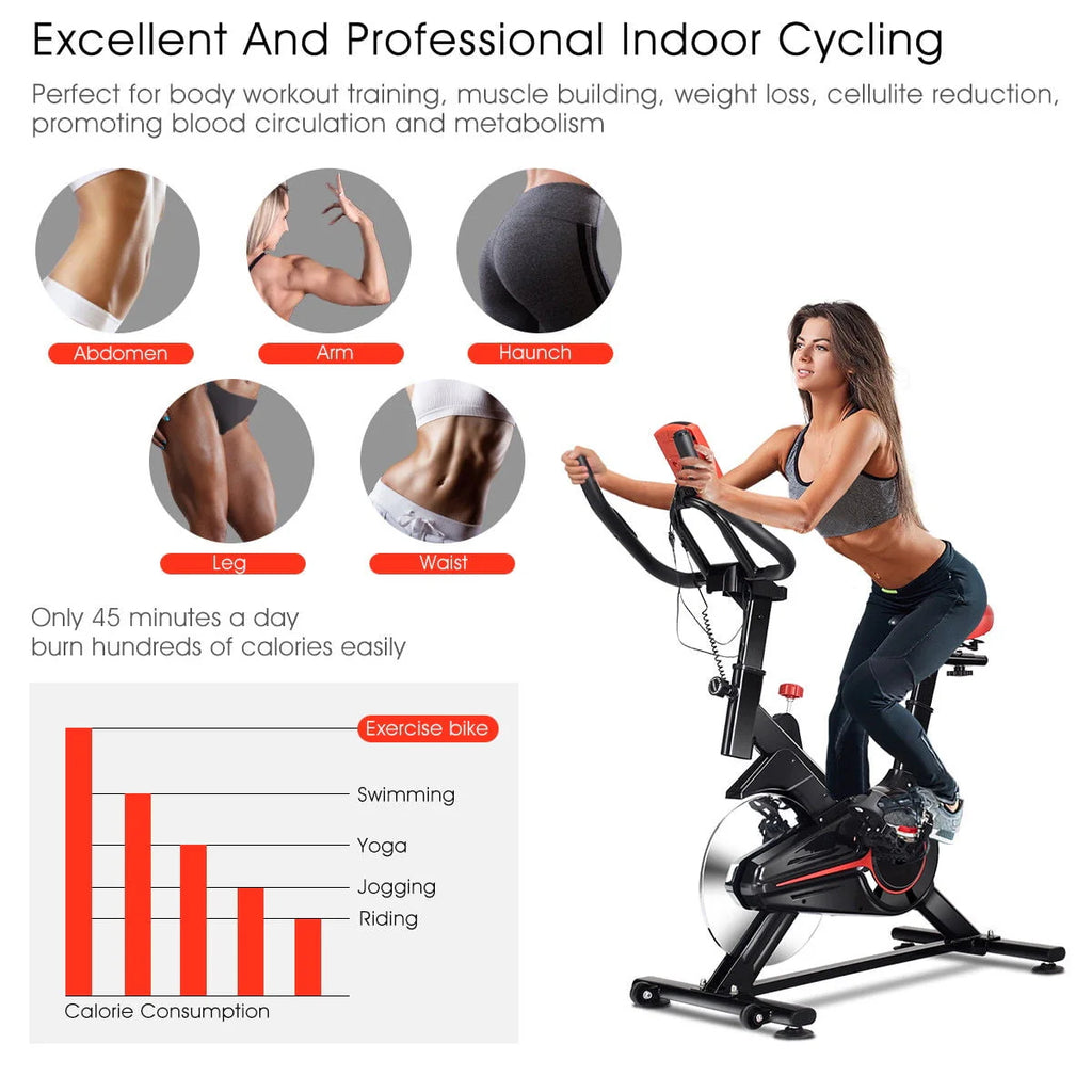 Indoor Cycling Bike with LCD Display D97598