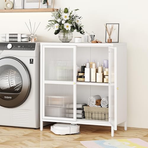 White 2 Door Steel Storage Cabinet I4278