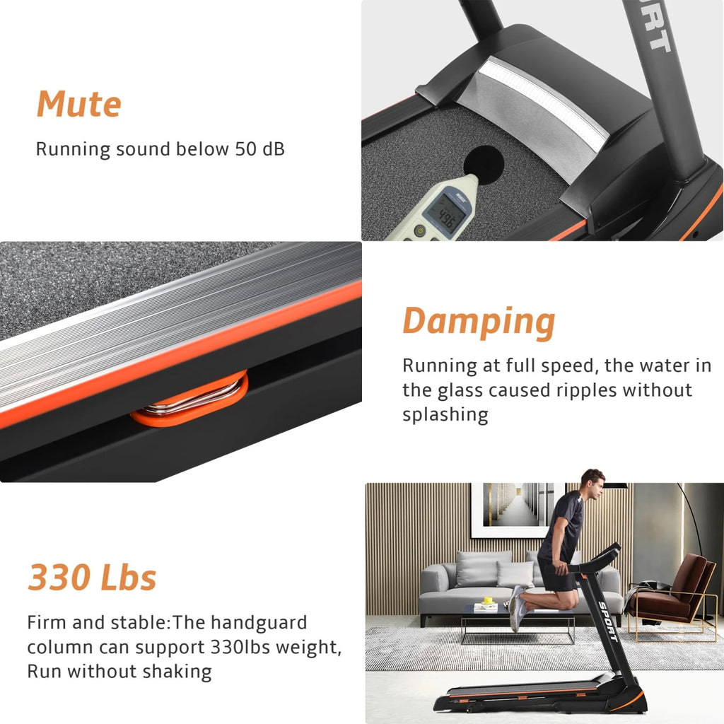 3.5 HP Folding Treadmill 330 LB Capacity N290747