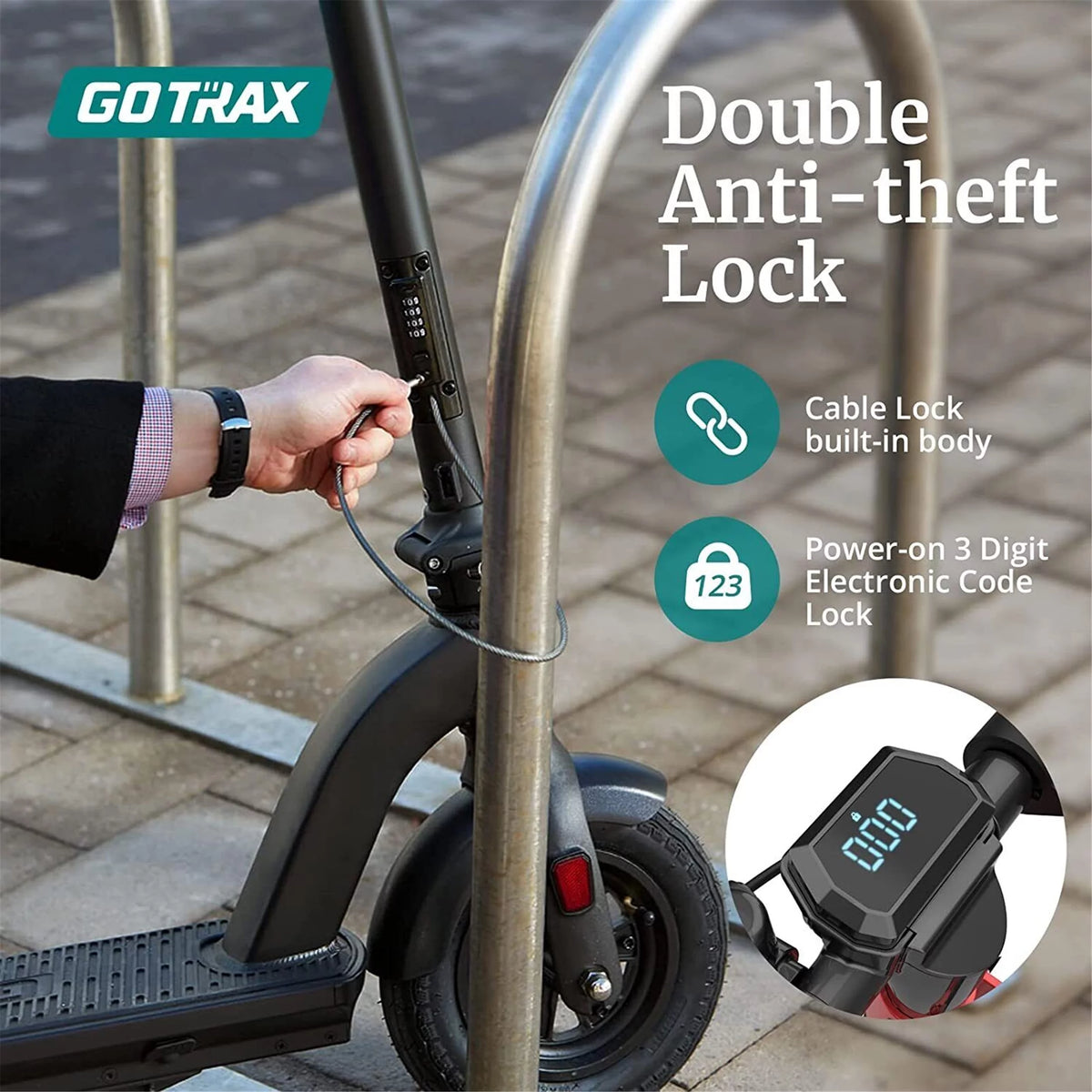 10inch Tires 20MPH Folding Electric Scooter Y337012