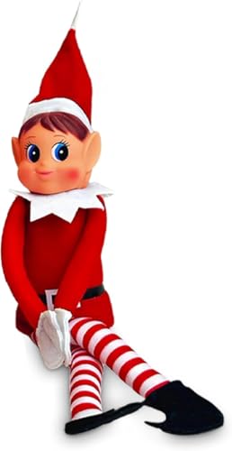 12 Inch Boy & Girl Christmas Elf Figures F668506