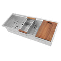 43 in. Undermount Single Bowl Stainless Steel Kitchen Sink with Bottom Grid C87671