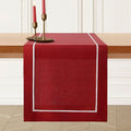 Red 14 x 120 Inch 100% Pure Linen Table Runner I8244