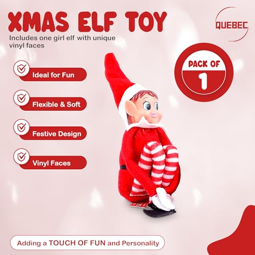 12 Inch Boy & Girl Christmas Elf Figures F668506