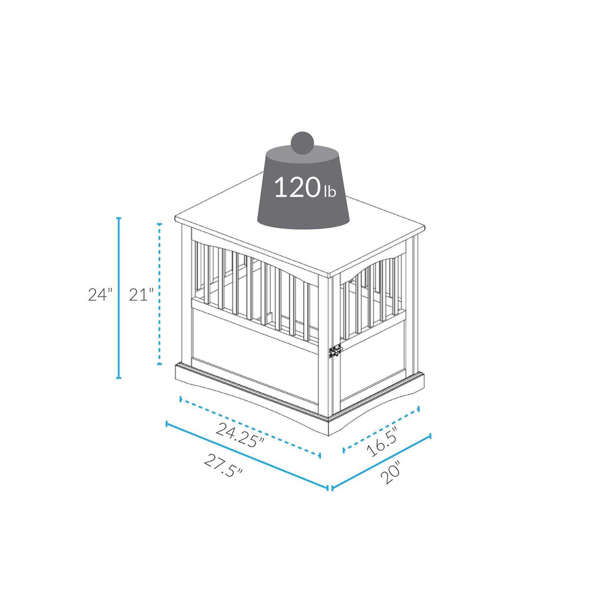 End Table Pet Crate I708